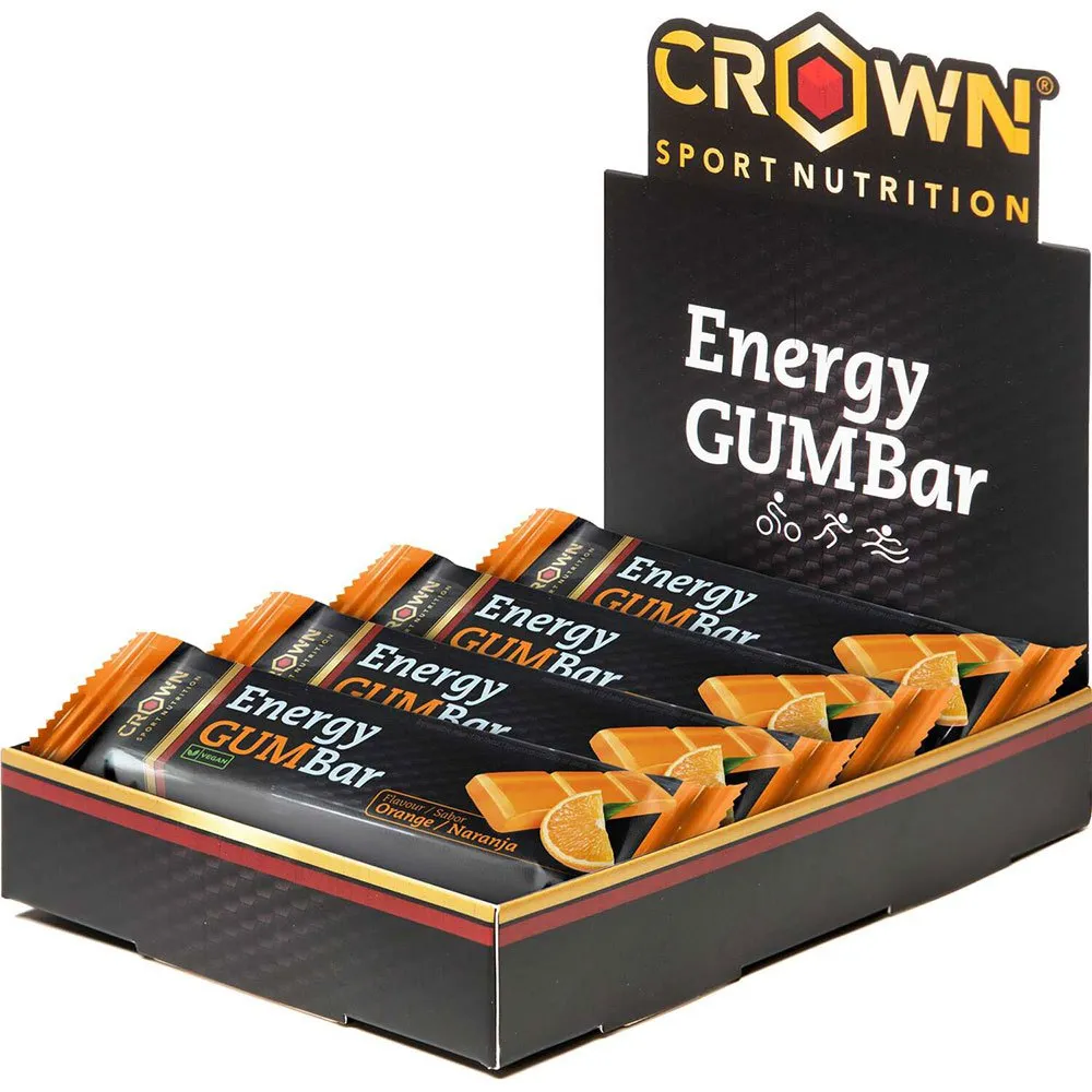 Crown Sport Nutrition Energibar Låda Apelsin 30g 12 Enheter, Black / orange, One Size