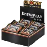 Crown Sport Nutrition Energibar Låda Choklad Salt 60g 12 Enheter, Black / orange, One Size