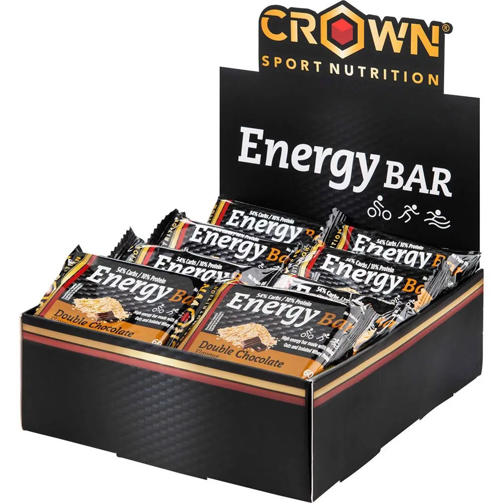 Crown Sport Nutrition Energibar Låda Dubbel Choklad 60g 12 Enheter, Black / brown, One Size Crown Sport Nutrition Energibar Låda Dubbel Choklad 60g 12 Enheter, Black / brown, One Size