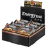 Crown Sport Nutrition Energibar Låda Dubbel Choklad 60g 12 Enheter, Black / brown, One Size