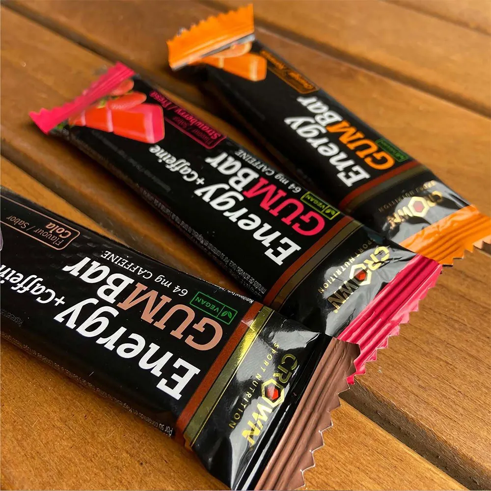 Crown Sport Nutrition Energibar Låda Jordgubbe 30g 12 Enheter, Black / red, One Size