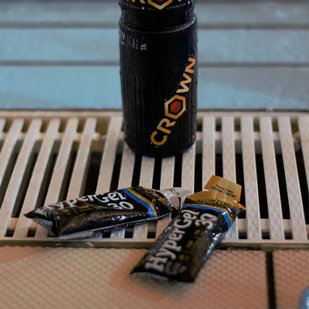 Crown Sport Nutrition Hyper 30 Hydro Neutral Låda Med Energigeler 75g 10 Enheter