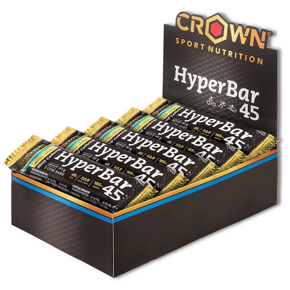 Crown Sport Nutrition Hyper 45 Energibar Låda Neutral Smak 60g 10 Enheter