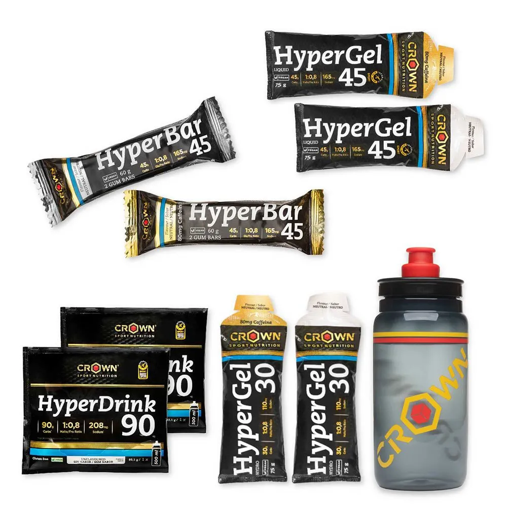 Crown Sport Nutrition Hyper Eenergy Tester Flaskset 550ml, Black, One Size Crown Sport Nutrition Hyper Eenergy Tester Flaskset 550ml, Black, One Size