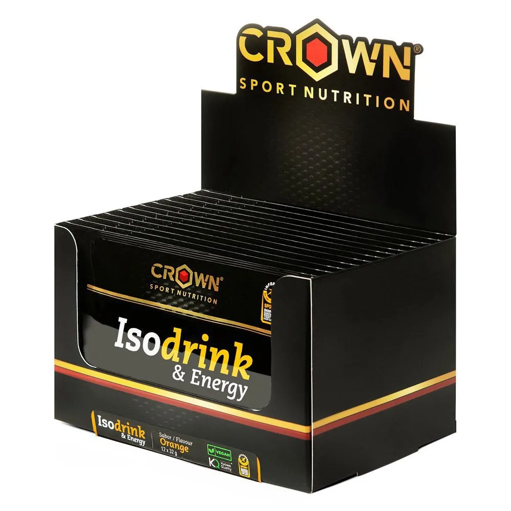 Crown Sport Nutrition Isodrink Isotonisk Endosförpackning Apelsin 32g 12 Enheter, Black, One Size