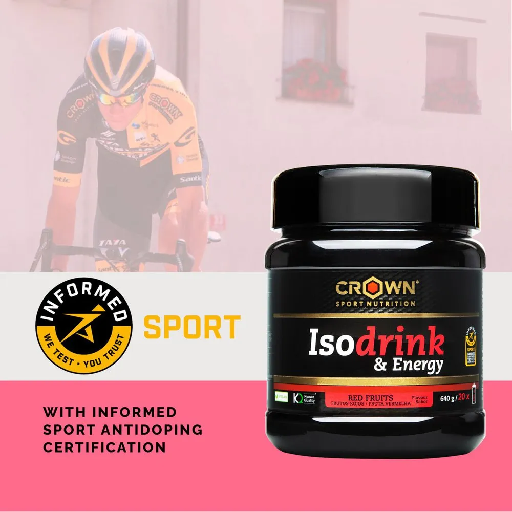 Crown Sport Nutrition Isodrink Isotonisk Endosförpackning Bär 32g 12 Enheter, Black, One Size
