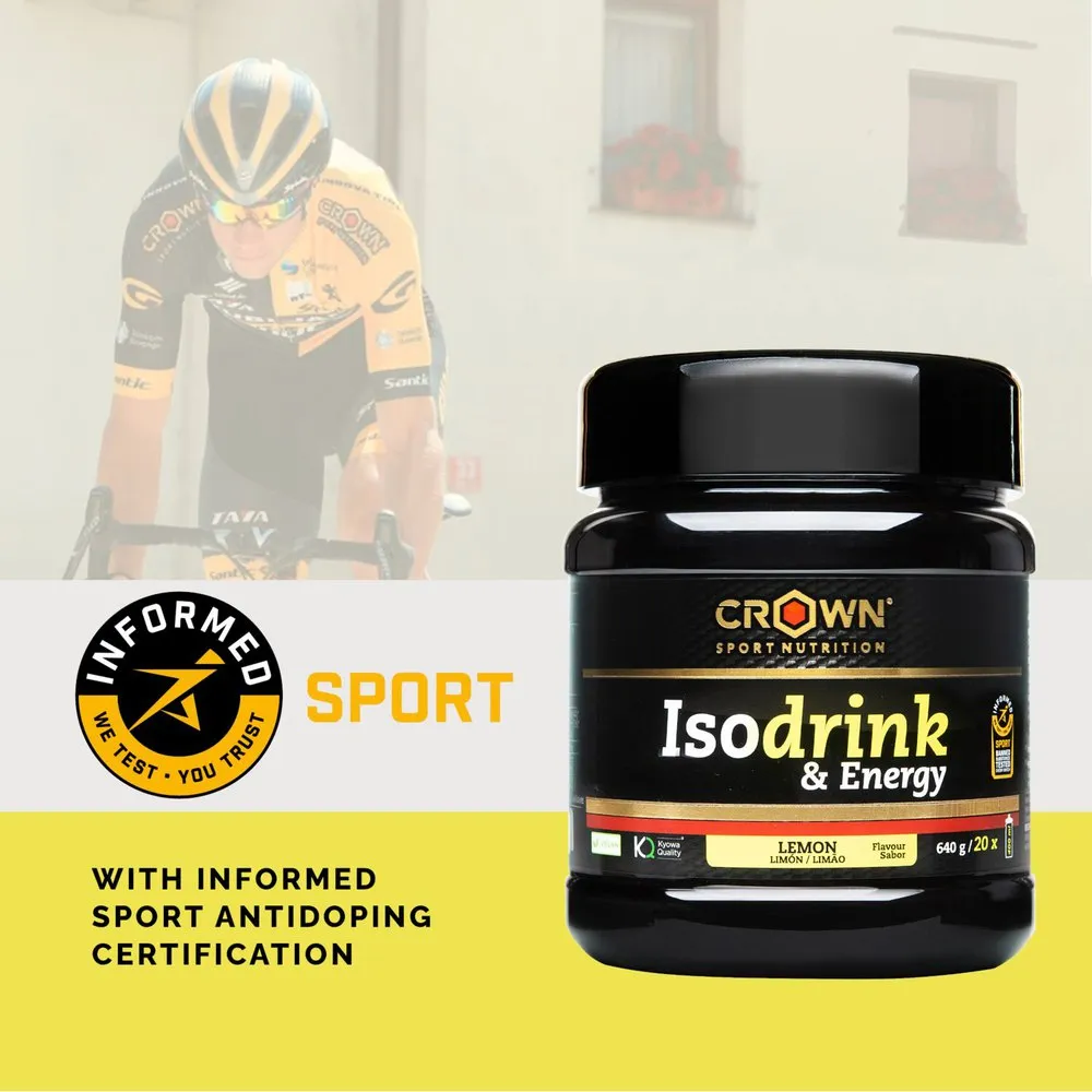 Crown Sport Nutrition Isodrink Isotonisk Endosförpackning Citron 32g 12 Enheter, Black, One Size