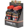 Crown Sport Nutrition Låda Med Energigeler Bär 40g 12 Enheter, Black / red, One Size