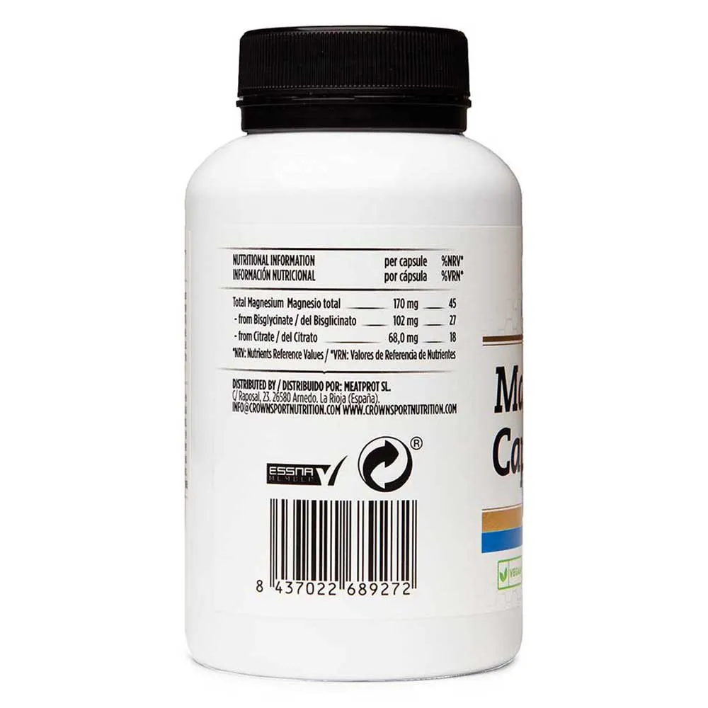 Crown Sport Nutrition Magnesium Dual Vegan Kapslar 90 Enheter, Multicolor, One Size