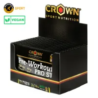 Crown Sport Nutrition Pre Workout Pro St Energidryck Engångsdos Förpackning Citrusfrukter 15g 12 Enheter