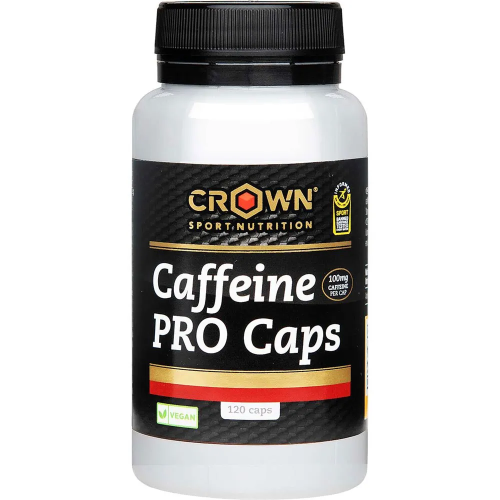 Crown Sport Nutrition Pro Kapslar Koffein 120 Enheter, Black, One Size