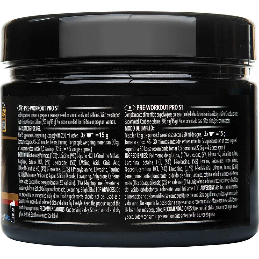 Crown Sport Nutrition Pro St Dryckespulver Blå Storm 300g, Black, One Size