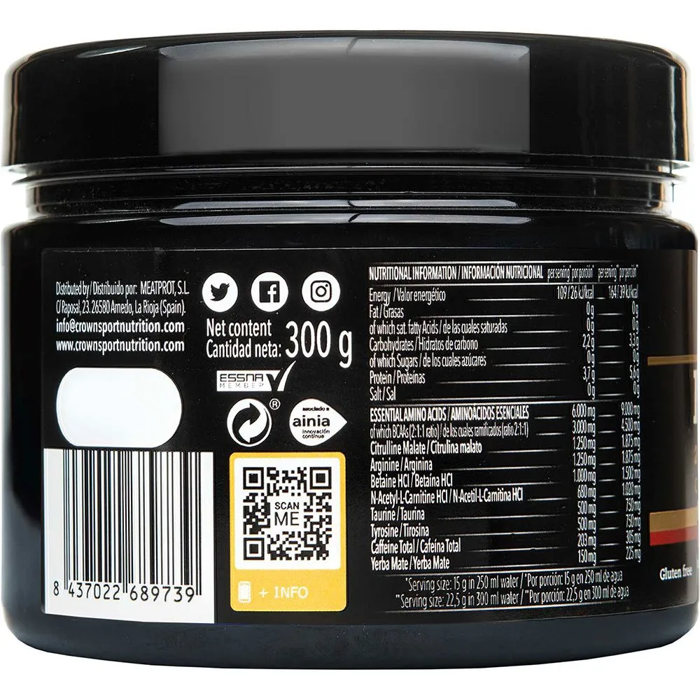 Crown Sport Nutrition Pro St Dryckespulver Blå Storm 300g, Black, One Size