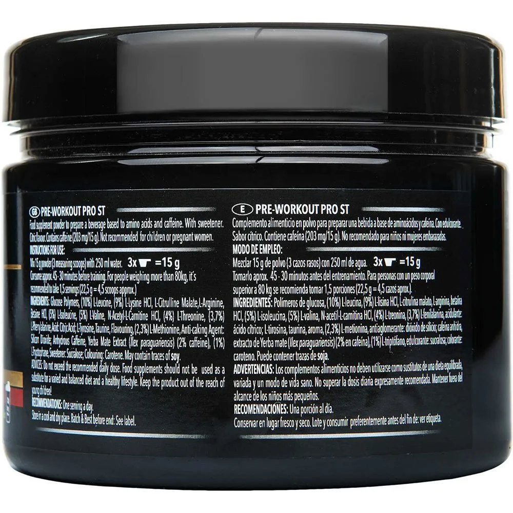Crown Sport Nutrition Pro St Dryckespulver Citrusfrukter 300g, Black, One Size