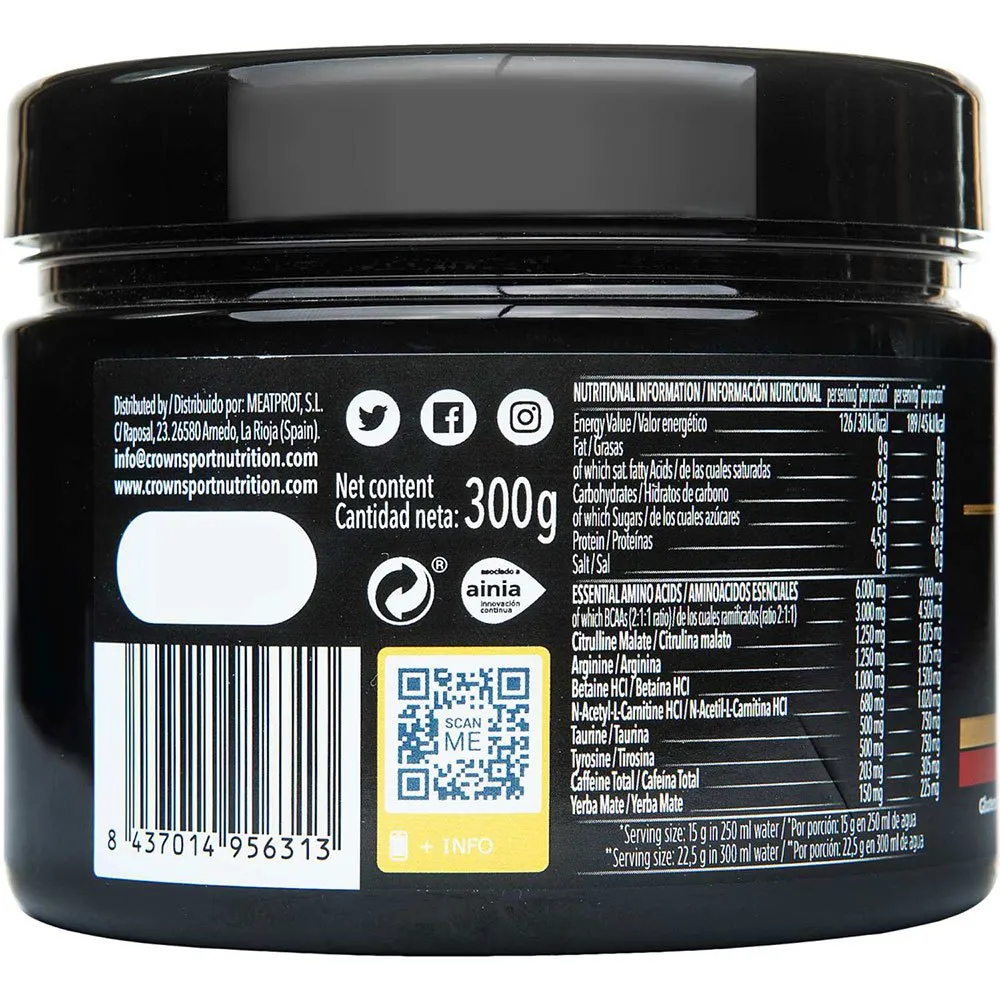 Crown Sport Nutrition Pro St Dryckespulver Citrusfrukter 300g, Black, One Size