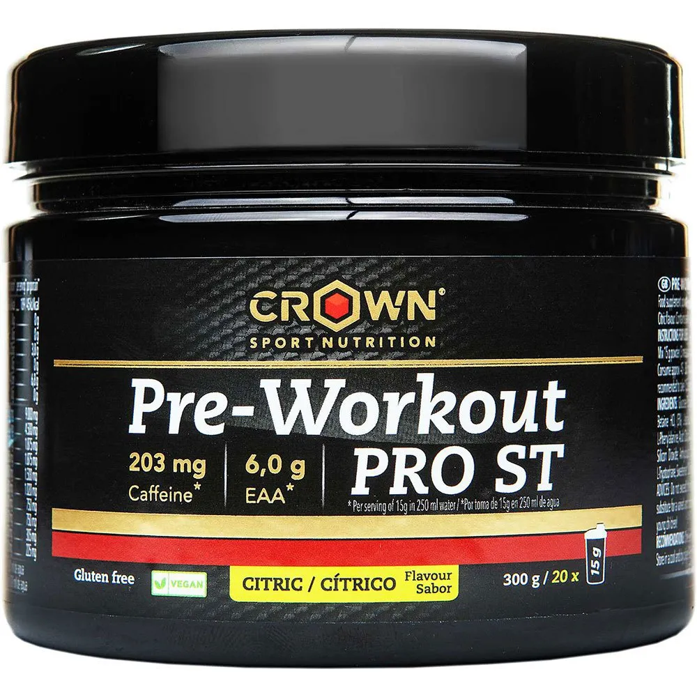 Crown Sport Nutrition Pro St Dryckespulver Citrusfrukter 300g, Black, One Size