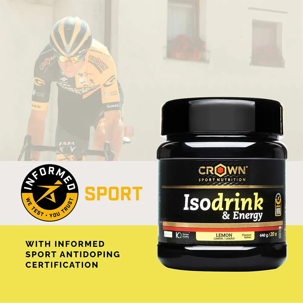 Crown Sport Nutrition Pulver För Isotonisk Dryck Citron 640g, Black, One Size