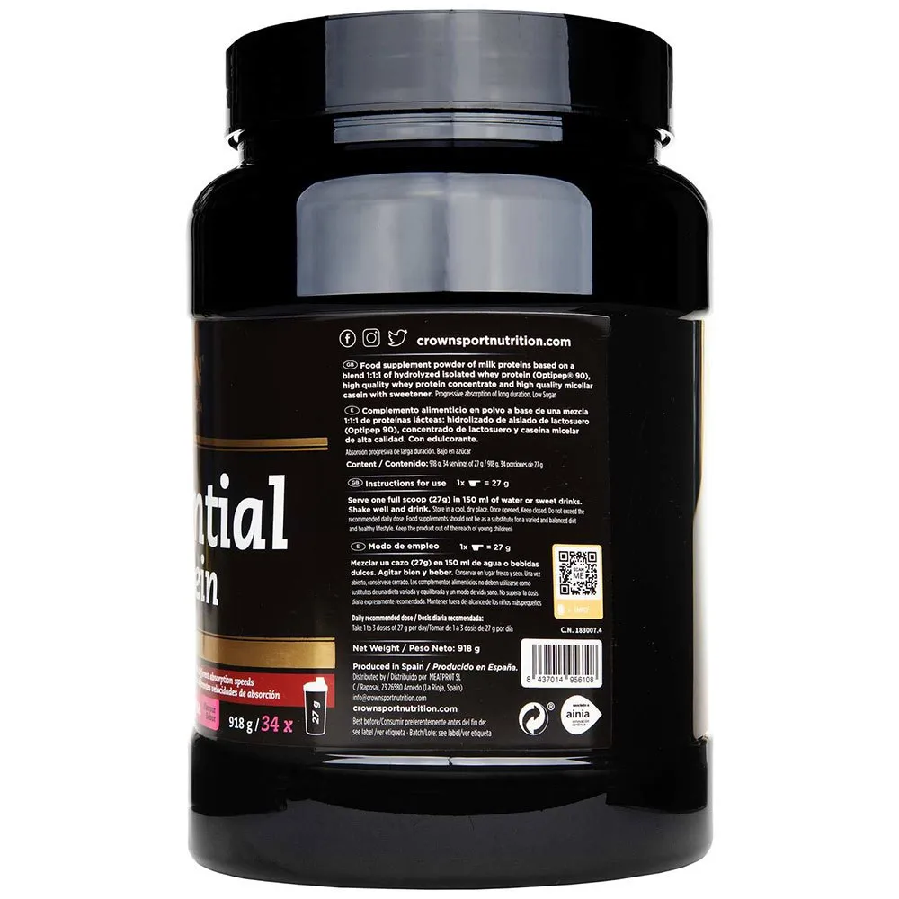 Crown Sport Nutrition Sequential Proteinpulver För Dryck Jordgubbe 918g, Black, One Size Crown Sport Nutrition Sequential Proteinpulver För Dryck Jordgubbe 918g, Black, One Size