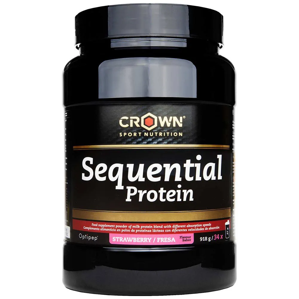 Crown Sport Nutrition Sequential Proteinpulver För Dryck Jordgubbe 918g, Black, One Size Crown Sport Nutrition Sequential Proteinpulver För Dryck Jordgubbe 918g, Black, One Size