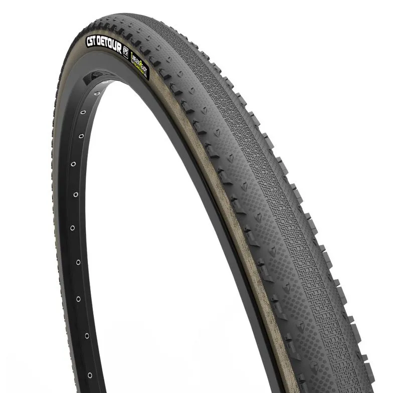 CST Detour C3015 Tubeless 700c X 38 Styvt Graveldäck, Black / brown, 700C x 38