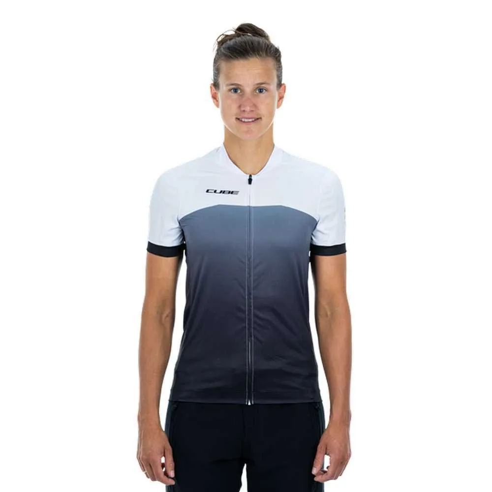Cube Atx Korta ärmar Cykeltröja, Black / white, 3XL