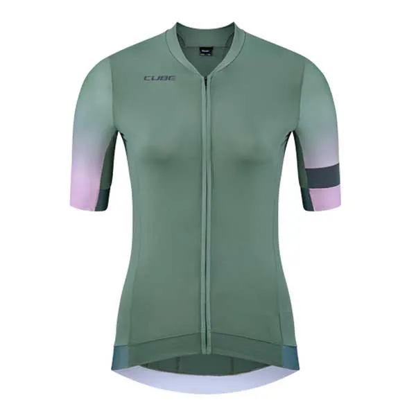 Cube Blackline Fade Korta ärmar Cykeltröja, Green / violet, XL Cube Blackline Fade Korta ärmar Cykeltröja, Green / violet, XL