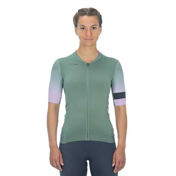 Cube Blackline Fade Korta ärmar Cykeltröja, Green / violet, XL Cube Blackline Fade Korta ärmar Cykeltröja, Green / violet, XL