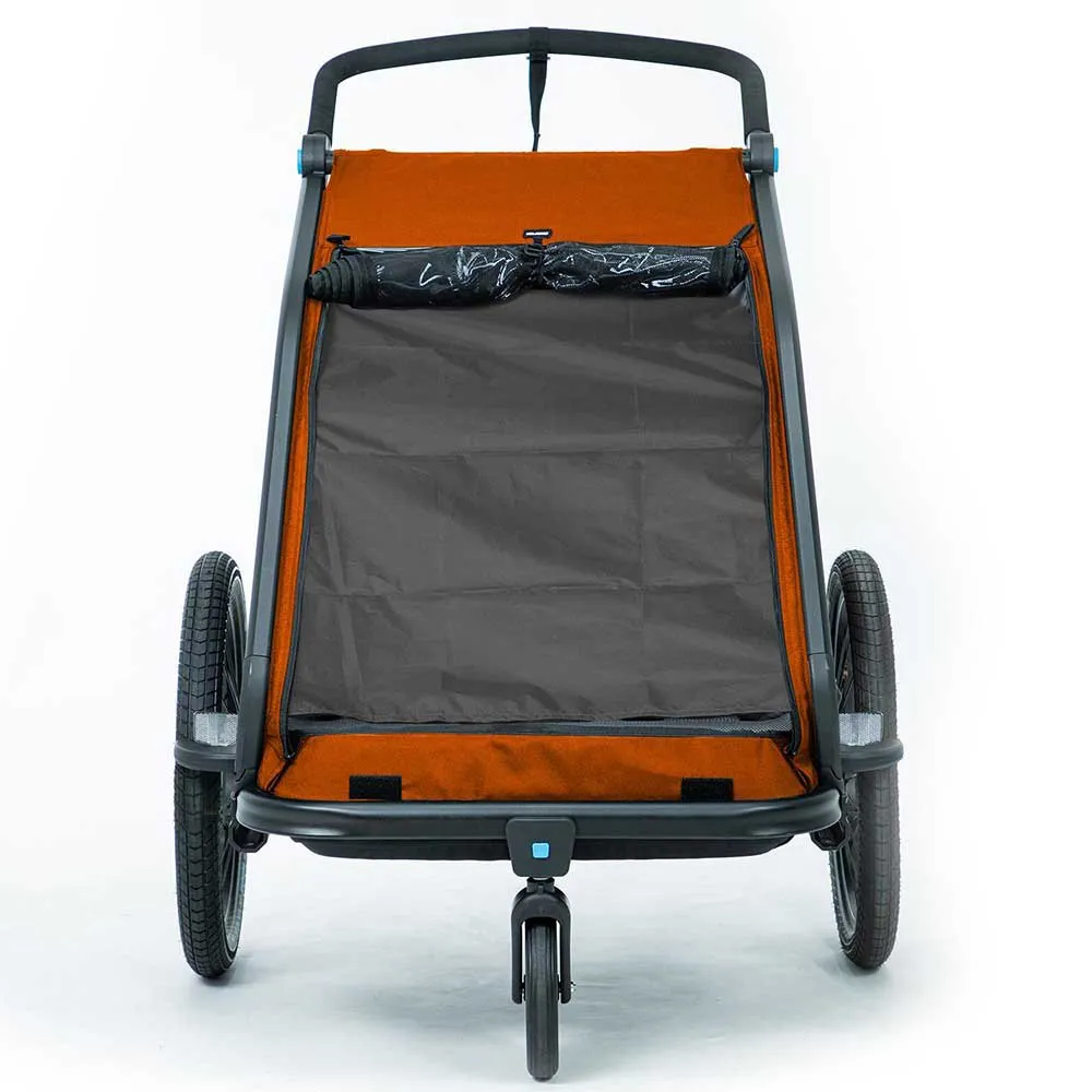 Cube Cmpt X Actionteam Double Cykelkärra, Grey / orange, One Size