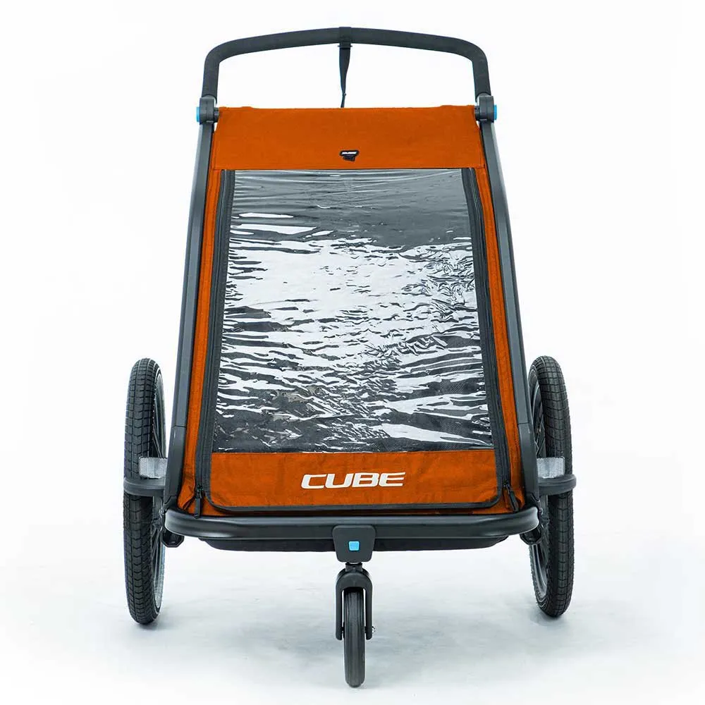 Cube Cmpt X Actionteam Double Cykelkärra, Grey / orange, One Size