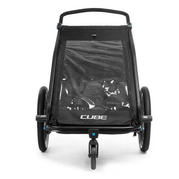 Cube Double Cmpt Cykelkärra, Black, Max 42kg