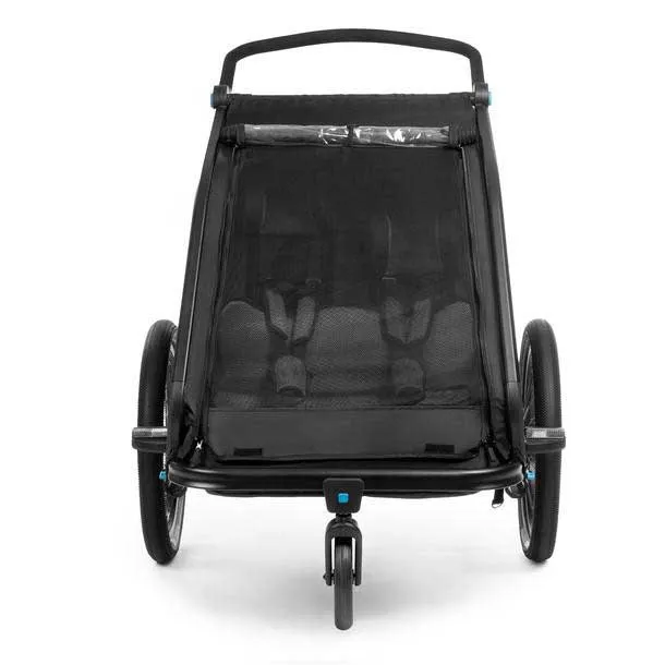 Cube Double Cmpt Cykelkärra, Black, Max 42kg