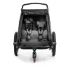 Cube Double Cmpt Cykelkärra, Black, Max 42kg