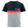 Cube Organic Logo Stripes T-shirt Med Korta ärmar, Grey melange / black, M