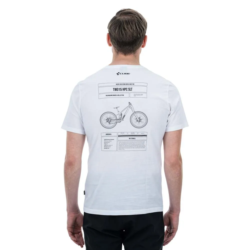 Cube Organic Two15 T-shirt Med Korta ärmar, White, M