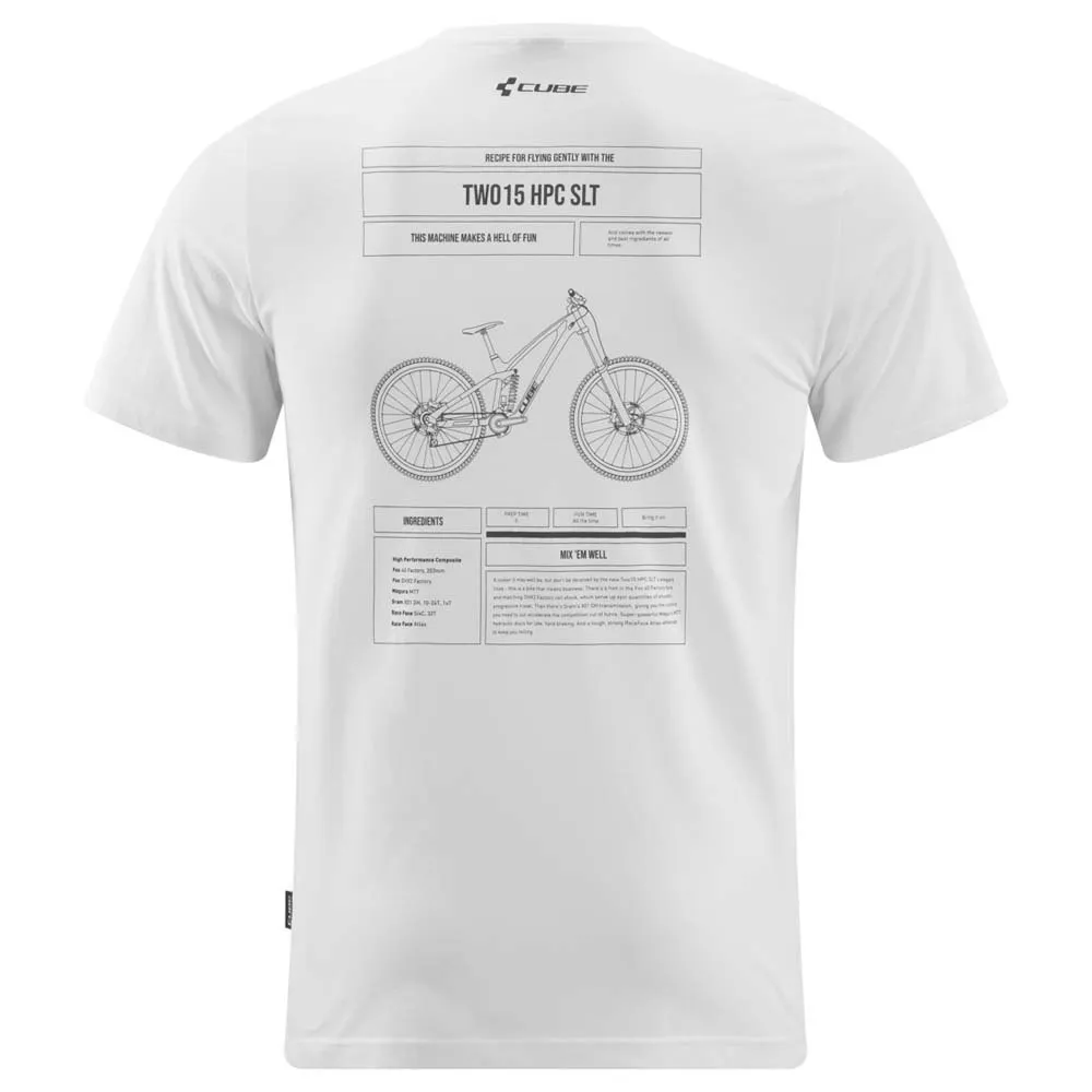 Cube Organic Two15 T-shirt Med Korta ärmar, White, M