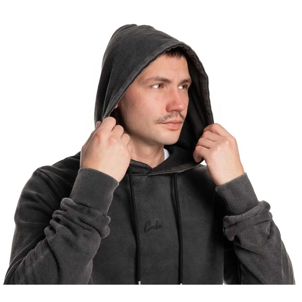 Cube Script Huvtröja, Washed black, 3XL