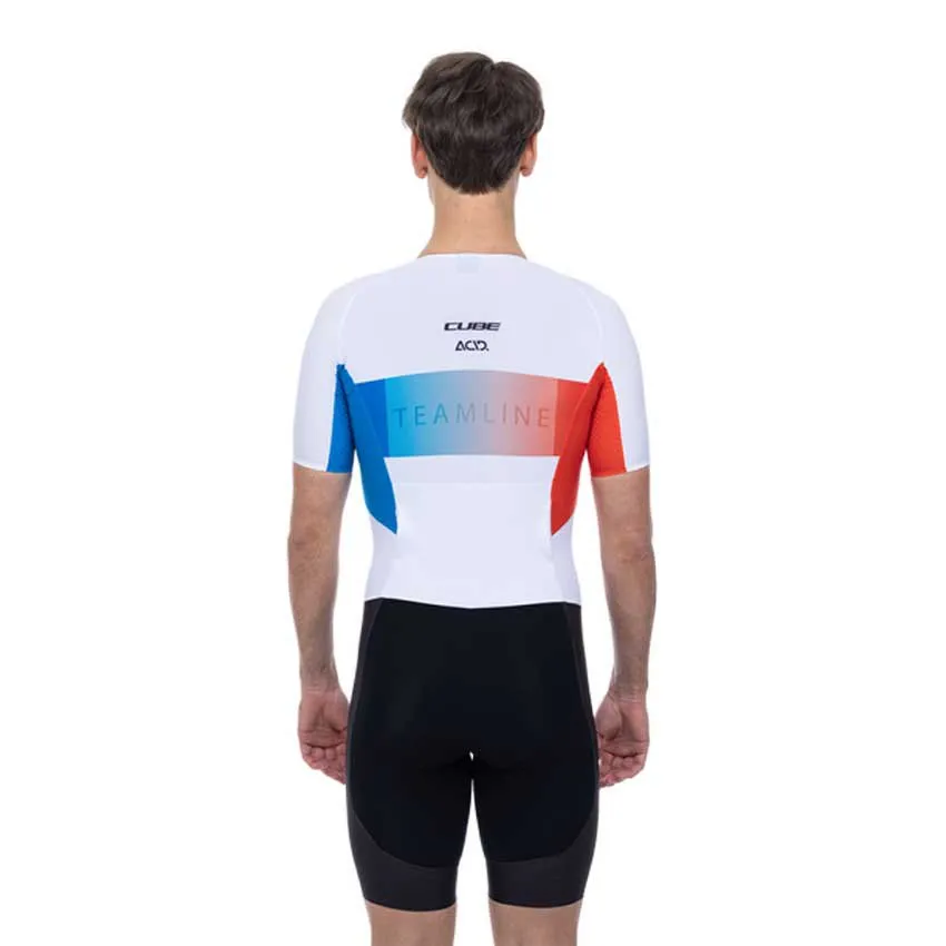Cube Teamline Kortärmad Triathlondräkt male