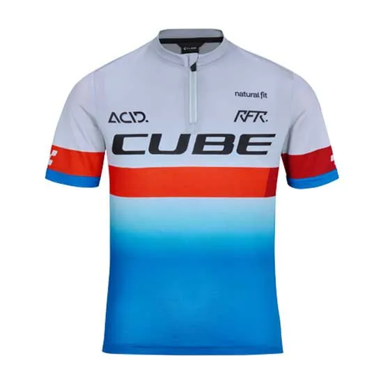 Cube Teamline Rookie Korta ärmar Cykeltröja, Blue / red / grey Cube Teamline Rookie Korta ärmar Cykeltröja, Blue / red / grey
