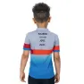 Cube Teamline Rookie Korta ärmar Cykeltröja, Blue / red / grey