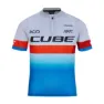 Cube Teamline Rookie Korta ärmar Cykeltröja, Blue / red / grey