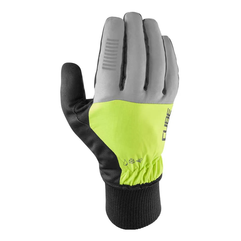Cube Winter X Nf Handskar, Grey / yellow