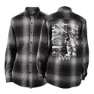 CULT Brainwashed Flannel Skjorta Med Långa ärmar, Black / white, L