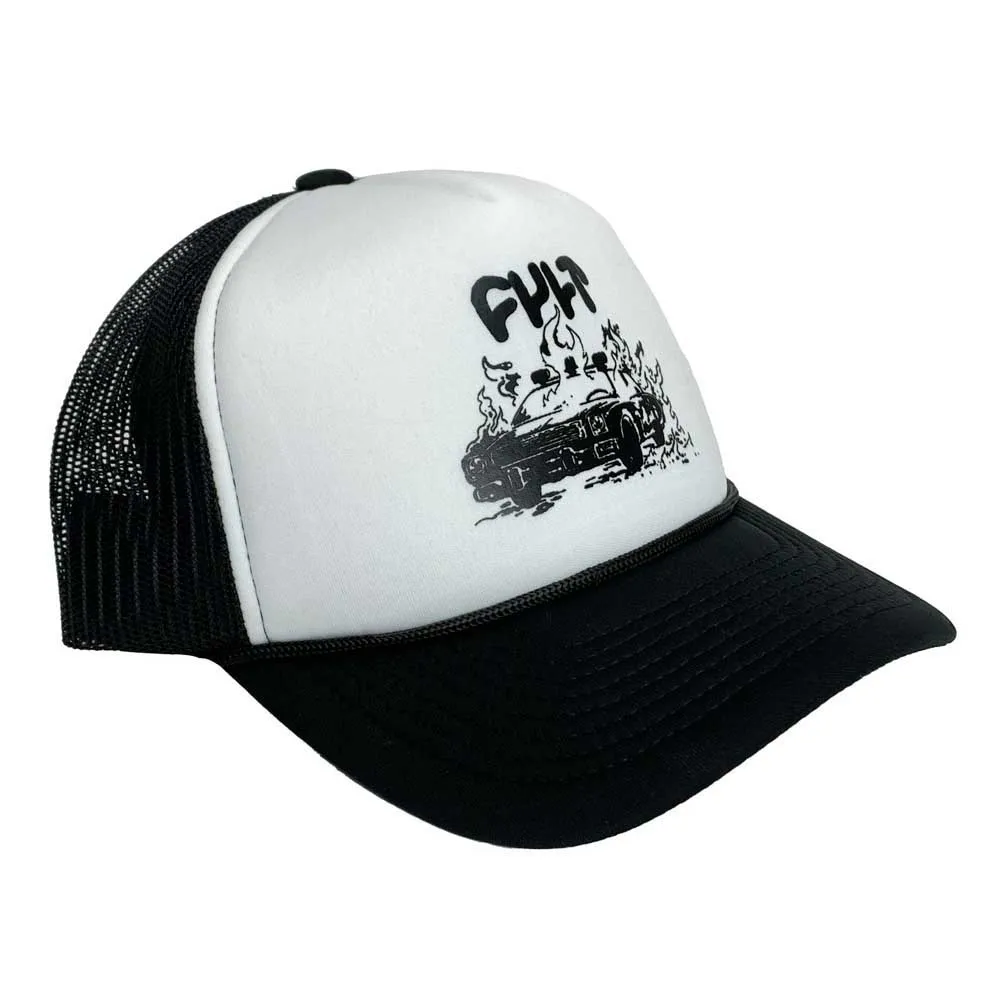 CULT Burn It Down Truckerkeps, White / black CULT Burn It Down Truckerkeps, White / black