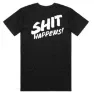 CULT Sh*t Happens T-shirt Med Korta ärmar, Black, XXL