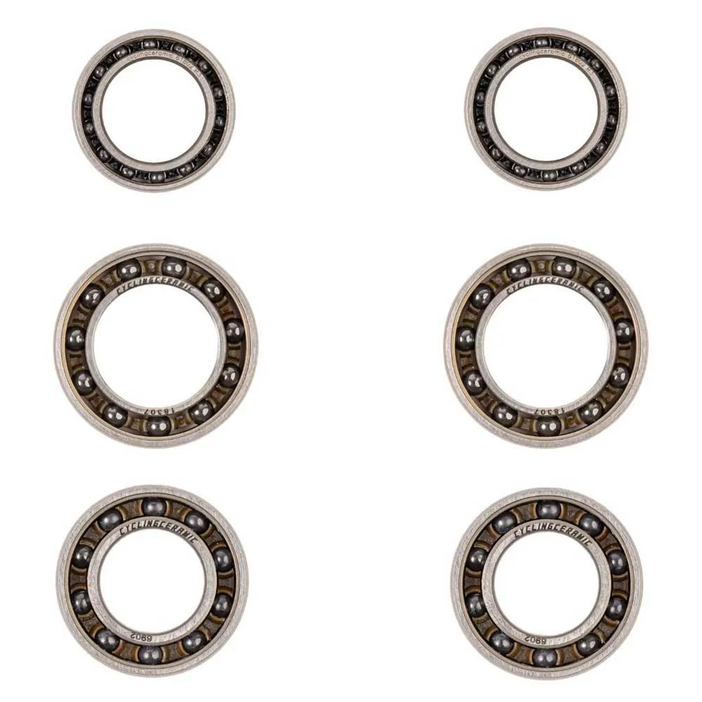 CYCLINGCERAMIC Dt Swiss 2 Hjullagersats, Silver / black, One Size