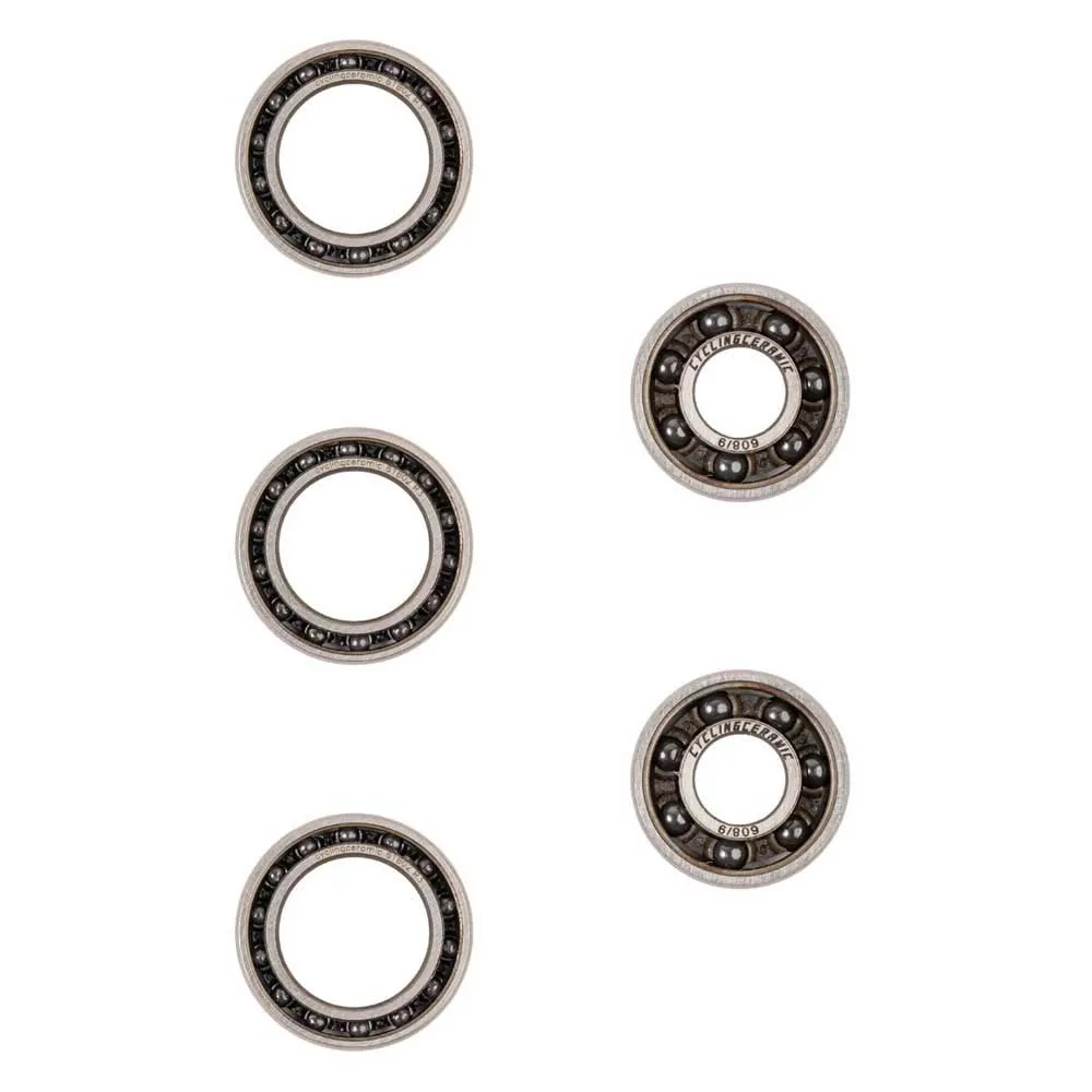 CYCLINGCERAMIC Mavic 5 Hjullagersats, Silver / blue, One Size