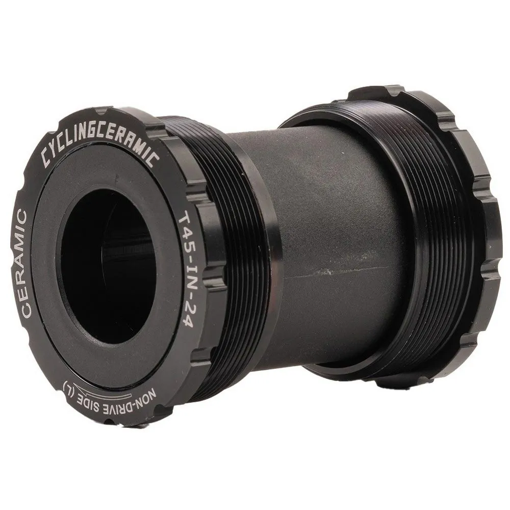 CYCLINGCERAMIC T45 Shimano Hollowtech Ii 24mm Vevlager, Black, 82.5mm