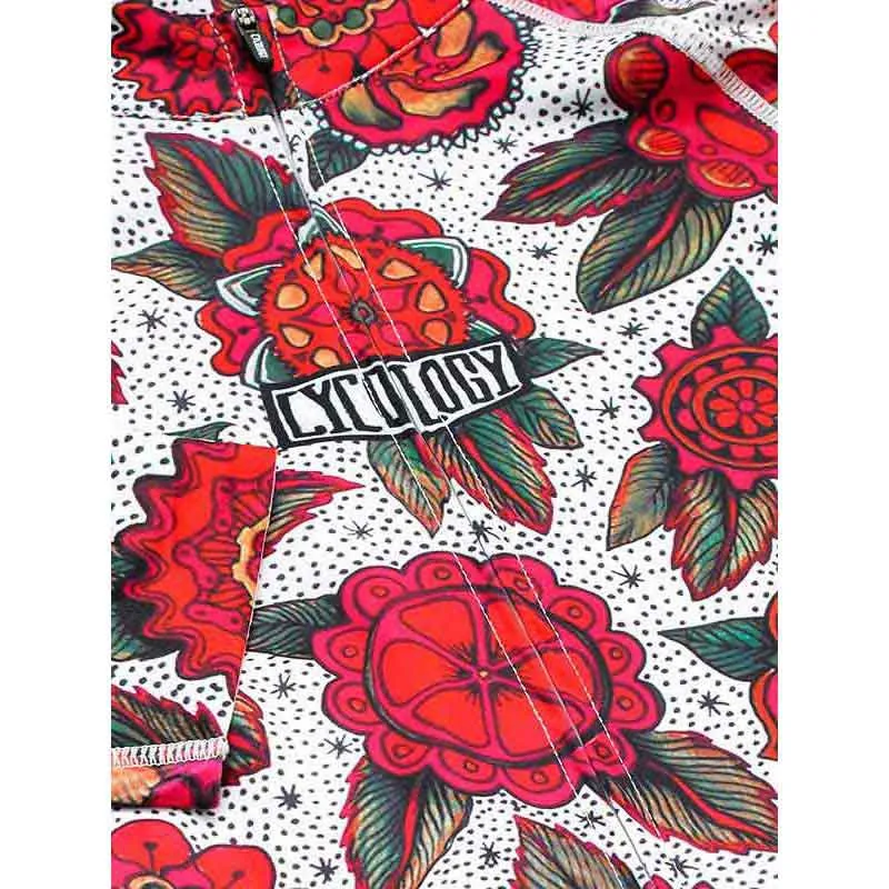 Cycology Cyco Floral Korta ärmar Cykeltröja, Pink / White, XS