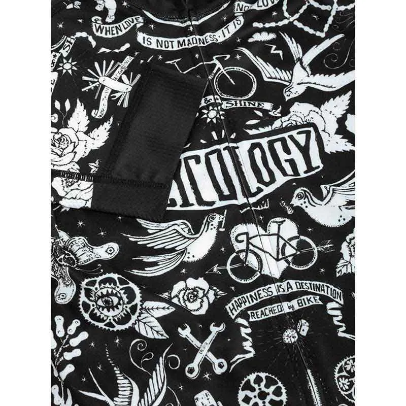 Cycology Velo Tattoo Korta ärmar Cykeltröja