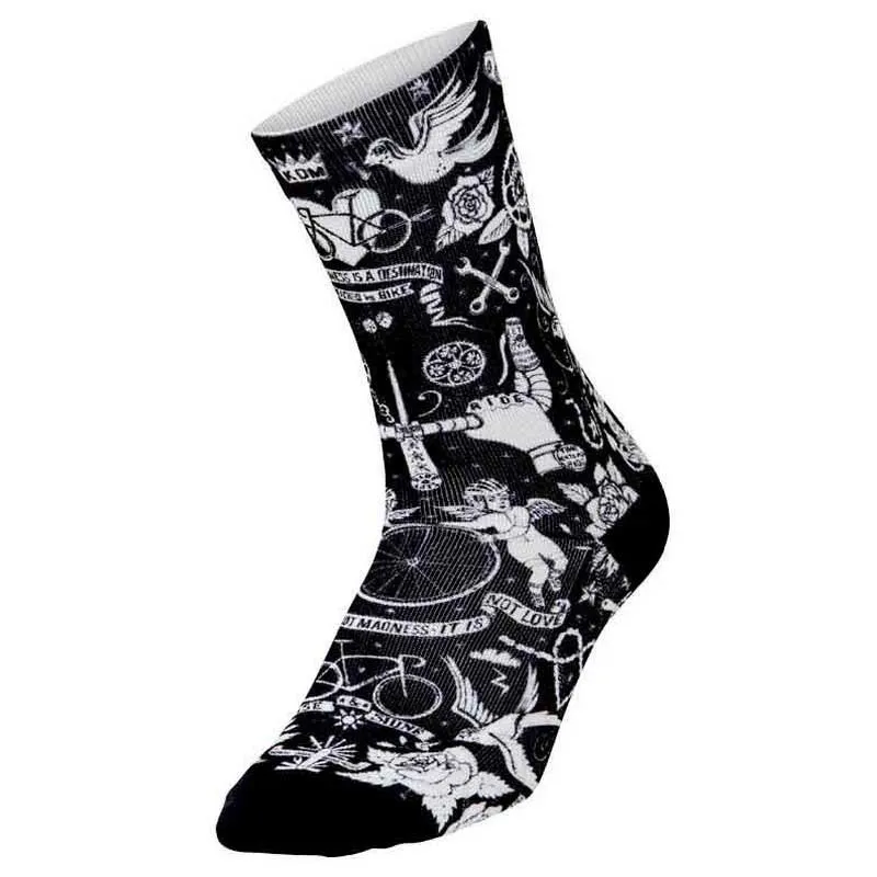 Cycology Velo Tattoo Strumpor, Black Cycology Velo Tattoo Strumpor, Black